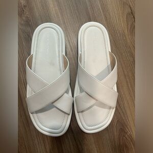 Stuart Weitzman White Sandals